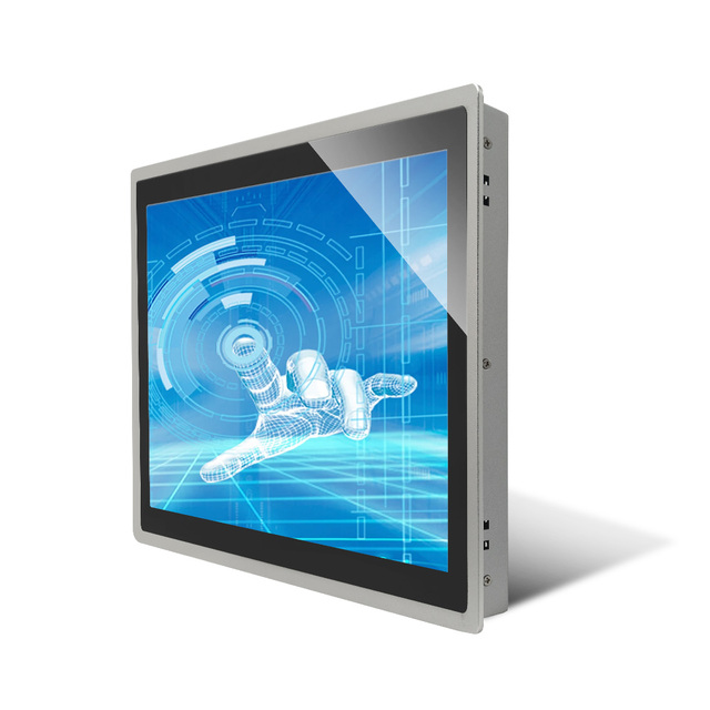 18.5 Inch Panel Mount Touch Monitor Industrial Open Frame Touch Screen Display With  VGA USB Interface Rugged Metal Housing
