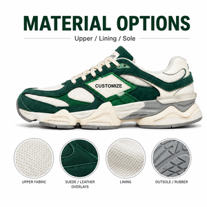 Sneakers unisexes personnalisées, chaussures de marche décontractées, chaussures de sport tendance, fabrication OEM ODM, livraison directe d'usine - Product Image 3