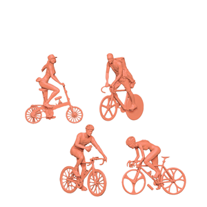 Figurine de <span class=keywords><strong>cycliste</strong></span> miniature à l'échelle 1:64, modèle <span class=keywords><strong>blanc</strong></span>, figurine de vélo, décoration de scène, objet de collection, ornement de bureau, jouet - Product Image 1