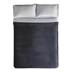 Lightweight Black Travel <b>Blanket</b> by LAXGIMNNGIT for All-Season Use, Polyester Material, Machine Washable, Unisex <b>Outdoor</b> Sleepin - Product Image 4