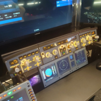 Module de contrôle de fréquence d'éclairage intelligent (FCU) gauche EFIS, Plaque apicale de simulation de vol Airbus A320 à haute réduction, Matériel