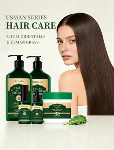 Ensemble de réparation capillaire professionnel Greenlem Usman - Shampooing et après-shampoing à base de plantes sans sulfate, hydratant, antipelliculaire pour cheveux abîmés - Product Image 2