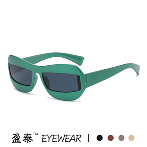 แว่นกันแดดทรงแคทอายล้ำสมัยยี่ห้อ Yingtai ป้องกันรังสียูวี 400 สำหรับผู้หญิง - Product Image 3