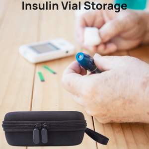 Boîtier de peptide porte-flacon d'insuline 15 fentes, pour flacons de U-100 de 5 à 10ml et boîte de rangement de voyage en peptide pour huiles essentielles - Product Image 6