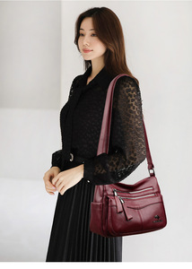 New High Quality Women Messenger Bags for Women Pu Leather Handbags Crossbody Bags Ladies Designer Shoulder Bags <b>Tote</b> Top-handle - Product Image 3
