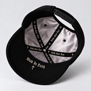 Gorras de Béisbol de Algodón Negras de 6 Paneles con Visera Curva, Personalizables al por Mayor con Logotipo Bordado de Fe, para Hombre - Product Image 6