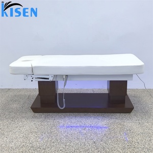 KISEN Beauty Salon Furniture 4 Motors <b>Electric</b> Facial Spa Bed Modern Luxury Foot Control Saloon Massage <b>Table</b> and Bed Equipment - Product Image 2