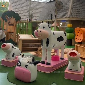 Équipement de jeu intérieur commercial pour mini-ferme, jeu interactif vache pour enfants, jeu de rôle pour aire de <span class=keywords><strong>jeux</strong></span> intérieure, centre commercial - Product Image 1