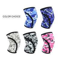 Vente en gros de genouillères en néoprène de sport avec logo personnalisé de 7mm pour hommes Matériau en nylon et coton de type souple pour la protection