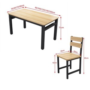 ชุดโต๊ะอาหารไม้สำหรับครัวเรือน ราคาขายส่ง สำหรับห้องรับประทานอาหาร - Product Image 4