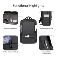 Sac à dos pour ordinateur portable, sac de voyage d'affaires pour femmes et hommes, sac à bandoulière en nylon imperméable, vente en gros, MOQ 5 pièces, OEM ODM, usine