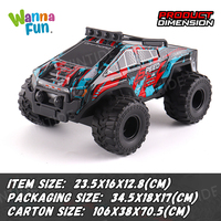 Voiture RC de drift 4x4 haute vitesse 27 MHz avec coque en PVC, lumières, télécommande 4 canaux, prête à l'emploi, inclut caméra, câble USB, portée 60 m, TPR