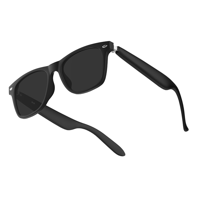 A01 White&Black Smart Sunglasses Touch Control IPX-5 Waterproof Real-time Translation Magnetic Charging AI Assistant for Sport