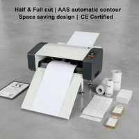 Découpeuse numérique de feuilles d'étiquettes adhésives en vinyle DIY à alimentation automatique multi-feuilles haute productivité avec découpe de contour AAS