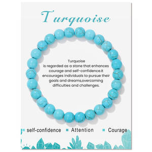 Bracelet élastique en pierres naturelles <span class=keywords><strong>de</strong></span> 8 mm, vente en gros, prix bas, options multicolores - Product Image 3