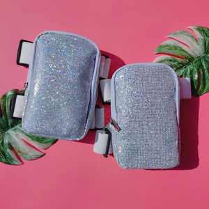 Sac de cuisse en Pu à paillettes personnalisé pour carnaval Sac de jambe de carnaval étanche pour femmes Pochette de cuisse pour téléphone Fitness Gym Sac de taille - Product Image 3