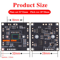1080P OV2710 3,6mm 90 grados sin distorsión USB Industrial Machine Vision Cmos Sensor PCBA módulo de cámara