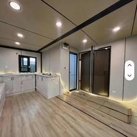 Maison mobile préfabriquée extensible prête à l'emploi de 20 pieds ou 40 pieds en acier, conteneur habitable pliable
