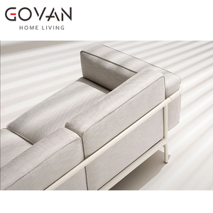 Ensemble de <span class=keywords><strong>canapé</strong></span> trois places en aluminium moderne pour l'<span class=keywords><strong>extérieur</strong></span>, <span class=keywords><strong>module</strong></span> gauche pour hôtel et cour - Product Image 5