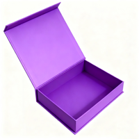 Logo personnalisé gaufrage couleur impression recyclable boîte-cadeau rigide pour cosmétiques et perruques avec fermeture magnétique-vente en gros