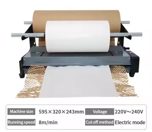 Chất lượng tốt nhất tổ ong Máy làm giấy sử dụng New PLC động cơ thành phần cốt lõi cho nhà máy sản xuất bọc cắt ứng dụng - Product Image 5