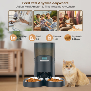 Distributeur automatique de nourriture <span class=keywords><strong>pour</strong></span> animaux de compagnie, distributeur de nourriture <span class=keywords><strong>pour</strong></span> chats, grande taille de croquettes, moteur à inversion, distributeur de nourriture avec trémie de 7 L, distributeur de nourriture <span class=keywords><strong>pour</strong></span> chiens avec minuterie - Product Image 3