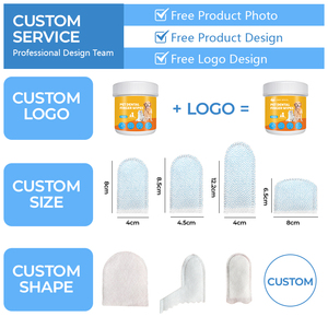 Natuurlijk Ingrediënt Alcoholvrije Oorreiniging Van Huisdieren Vingerdoekjes Oordoekjes Kattenhond Oordoekjes Voor Hondenkat - Product Image 6