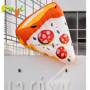 Diskon besar balon makanan tiup Pizza Model raksasa tiup Pizza untuk promosi merek - Product Image 3