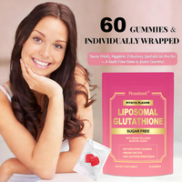Complément alimentaire en gommes au glutathion liposomal et au collagène, enrichi en vitamine C, pour un éclaircissement naturel de la peau et un éclat sain, fabriqué en Chine (OEM).