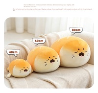Peluche Adorable en Forme de Pain, Douce et Réaliste, Anti-Stress, Coussin à Câliner Inspiré du Toast