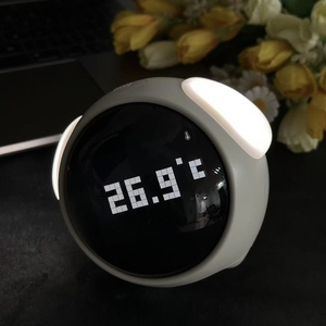 Smart Emooji Digital Alarm Clock with LED Pixel Display, Temperature Display, USB Rechargeable for Bedroom Office Home - Product Image 3