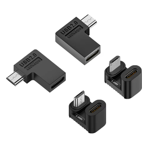 <span class=keywords><strong>USB</strong></span> 2.0 Type-C nữ để Micro-<span class=keywords><strong>USB</strong></span> nam 90 độ trái/Phải góc U hình dạng 5V2A sạc kết nối cho điện thoại Android máy tính <span class=keywords><strong>b</strong></span>ảng - Product Image 2