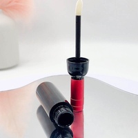 Mini tubes de gloss et de rouge à lèvres vides en forme de bouteille de vin rouge, emballage cosmétique avec bouchon à vis, impression sérigraphique du logo pour outils de maquillage