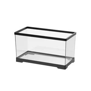 Moderne schildpadkweekbak - Transparant <span class=keywords><strong>plastic</strong></span>, zonnebadplatform, milieuvriendelijke rechthoekige bureau-<span class=keywords><strong>aquarium</strong></span> voor vissen & reptielen - Product Image 5