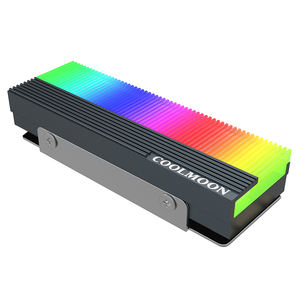 مبرد قشرة ليد مضيء <span class=keywords><strong>M</strong></span>.2 ARGB للوحة الأم PC 5V Sync ملحقات الألومنيوم - Product Image 6