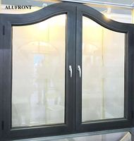 Fenêtres à battants modernes en aluminium double, insonorisées, de haute qualité, à isolation thermique élevée, en fibre de verre, pour villa