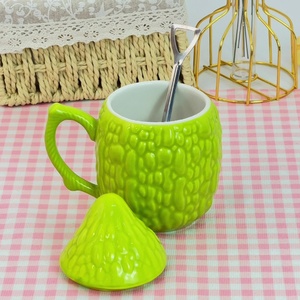 Lelyi yaratıcı seramik 300ml acı kabak su bardağı içme için komik sevimli kaplı niş çay süt partiler ambalaj içerir - Product Image 2