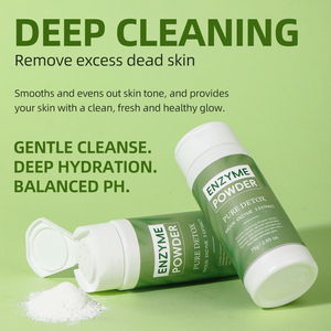 Poudre nettoyante exfoliante enzymatique naturelle pour le <span class=keywords><strong>visage</strong></span> 75g – <span class=keywords><strong>Nettoyant</strong></span> doux pour <span class=keywords><strong>pores</strong></span> profonds – Marque privée OEM - Product Image 5