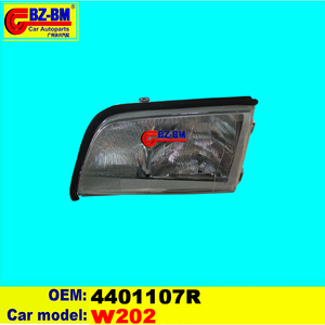 Benz w202 mô hình Front & Rear Bumper đèn pha đèn hậu mạ điện dải lá lót bể nước-phụ tùng ô tô 4401107al - Product Image 5