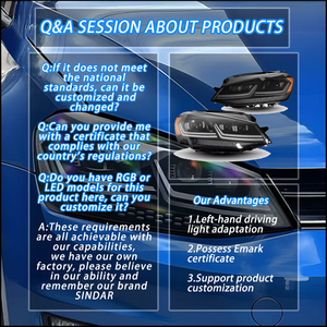 SINDAR Nouveaux Phares Avant à <span class=keywords><strong>LED</strong></span> Modifiés Assemblage de Feux Accessoires Auto pour Volkswagen <span class=keywords><strong>Golf</strong></span> <span class=keywords><strong>7</strong></span> Mk7 GTI 2012-2020 Vente en Gros - Product Image 6