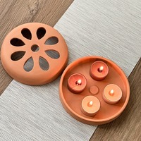 Porte-moustiquaire en terre cuite écologique, brûleur d'encens en céramique ventilé, intérieur/extérieur