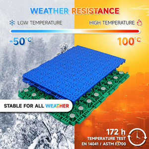 Dalles de <span class=keywords><strong>gazon</strong></span> <span class=keywords><strong>artificiel</strong></span> en PP à emboîtement, durables, à prix avantageux, fabriquées par une usine chinoise fiable, faciles à assembler et auto-drainantes, pour jardin et cour. - Product Image 4