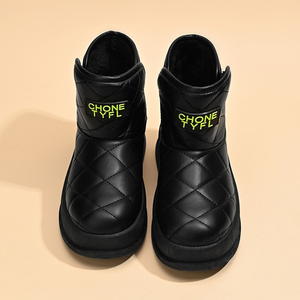 Bottes de neige épaisses les plus vendues pour femmes, nouvelles chaussures d'hiver pour femmes avec semelles rembourrées et bottines à talon compensé. - Product Image 2