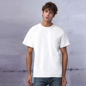 도매 맞춤 로고 180g 100% 면 무지 티셔츠 남성용 맞춤 인쇄 티셔츠 - Product Image 3