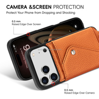 Emballage de boîte-cadeau personnalisable vente en gros de luxe pour femmes portefeuille à bandoulière en cuir étui de téléphone pour iphone 17 Pro étui en cuir
