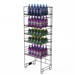 5-Tier nước giải khát hiển thị đứng tầng thường vụ Kim Loại hiển thị kệ uống có thể tổ chức Rack cho cửa hàng tiện lợi - Product Image 4