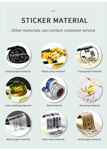 Thiết Kế Tùy Chỉnh In Ấn Nhãn Hiệu Riêng Của Logo Keo Đen Cảm Ơn Bạn Sticker Roll - Product Image 4