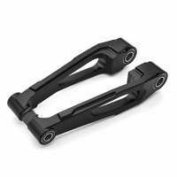 Usinage CNC 5 axes de bras oscillant arrière de moto en alliage d'aluminium 7075, anodisé noir, modèle T081