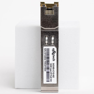 Module émetteur-récepteur SFP RJ45 en cuivre 1000Base-T GOCS C12 02IND pour applications industrielles, 10/100/1000 Mbps, réseau Ethernet 100M - Product Image 1