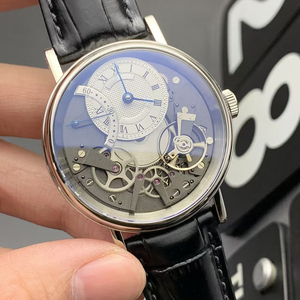 Bespoke Limited Edition Skeletonized Silver Case White Sub Dial Automatic Mechanical Heritage Precision Professional Men Watch - Product Image 1
